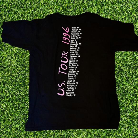 Vintage 1996 Neil Diamond U.S. Tour Concert T-Shirt Double-Sided Graphic Size L - Picture 3 of 7